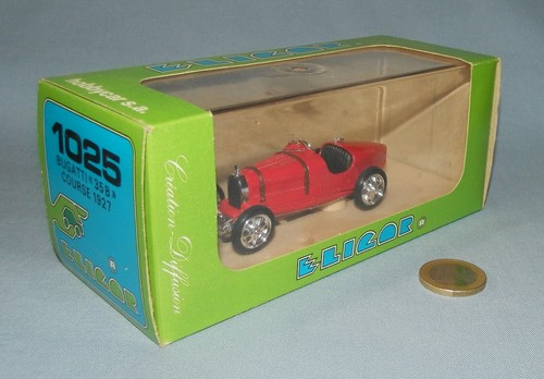 Eligor 1/43 réf 1025 : Bugatti "35 B" Course 1927 (Rouge) Projet collection J.Greilsamer