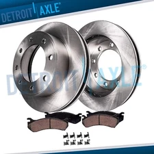 Rear Disc Rotors Brake Pads for 2011-18 Chevy Silverado GMC Sierra 2500 3500 HD