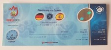 Ticket EM Finale 29.6.2008 Spanien - Deutschland DFB Wien Österreich mit Fahnen