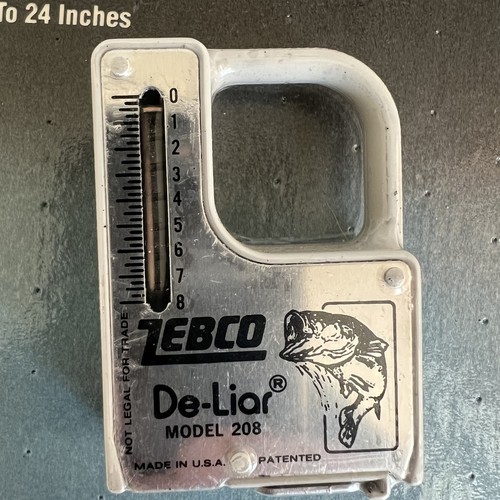Zebco De-Liar Righelli Scala Pesce Modello 208 Nastro Misuratore Pesca - NUOVO - Foto 3 di 4