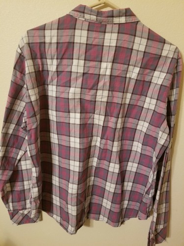 Lee riders youth girls size XL pink gray plaid long sleeve 2 pockets 26 L 26 a - Picture 12 of 12