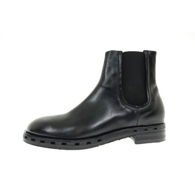 Stiefel Stiefelette Biker Chelsea Boots Schwarz Herren Schuhe 45 