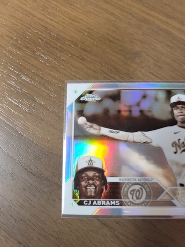 2023 Topps Chrome - Sepia Refractor #185 C.J. Abrams - Nationals - Picture 2 of 4