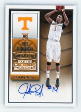 2015 Josh Richardson Panini Contenders Ticket Vols Autographed Rookie Card SP. rookie card picture