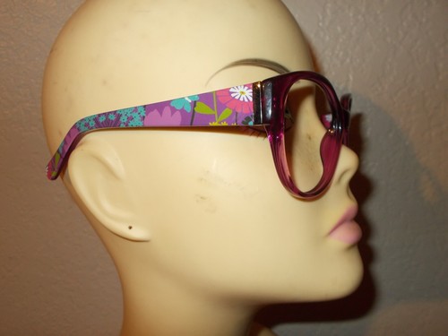 Vera Bradley Fluttery Purple Floral Frame Sunglasses - Picture 11 of 12