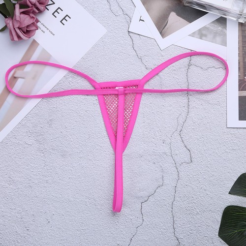 Womens Micro Bikini Set Mesh Micro Bra Top Side Tie G-String Thong Mini Swimwear - Picture 120 of 123