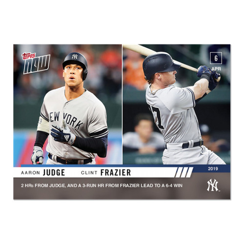 2019 Topps Now 52 Aaron Judge / Clint Frazier