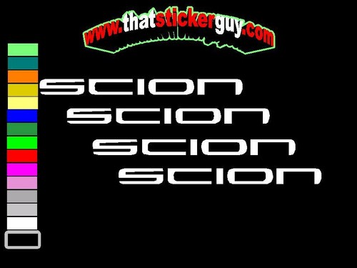 stickers for SCION Door handles set of 6 toaster XB drifter tuner jdm - Picture 3 of 20