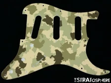*NEW Stratocaster PICKGUARD for Fender Strat Standard 11 Hole Green Camo Print