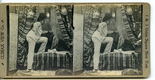 USA New York Cozy Corner Girl Series N.2 Old Climax View Co Stereoview 1900 - Picture 3 of 3