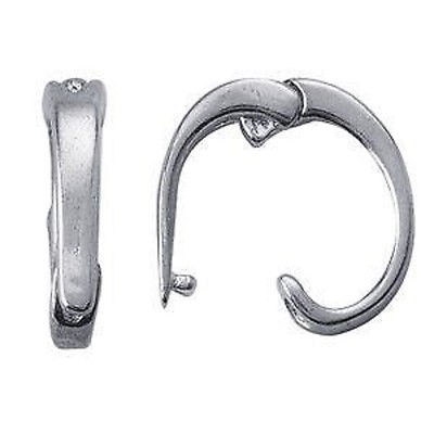 (2) Sterling Silver Small Size Pendant Enhancer Bail For Omega