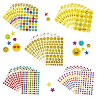 Kinder Sticker Set 3170 Smiley Stern Aufkleber Spielen Basteln Kinder Geburtstag