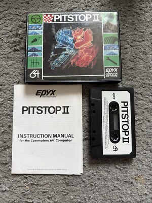 Pitstop 2 C64 Commodore 64 Spiel EPYX getestet 