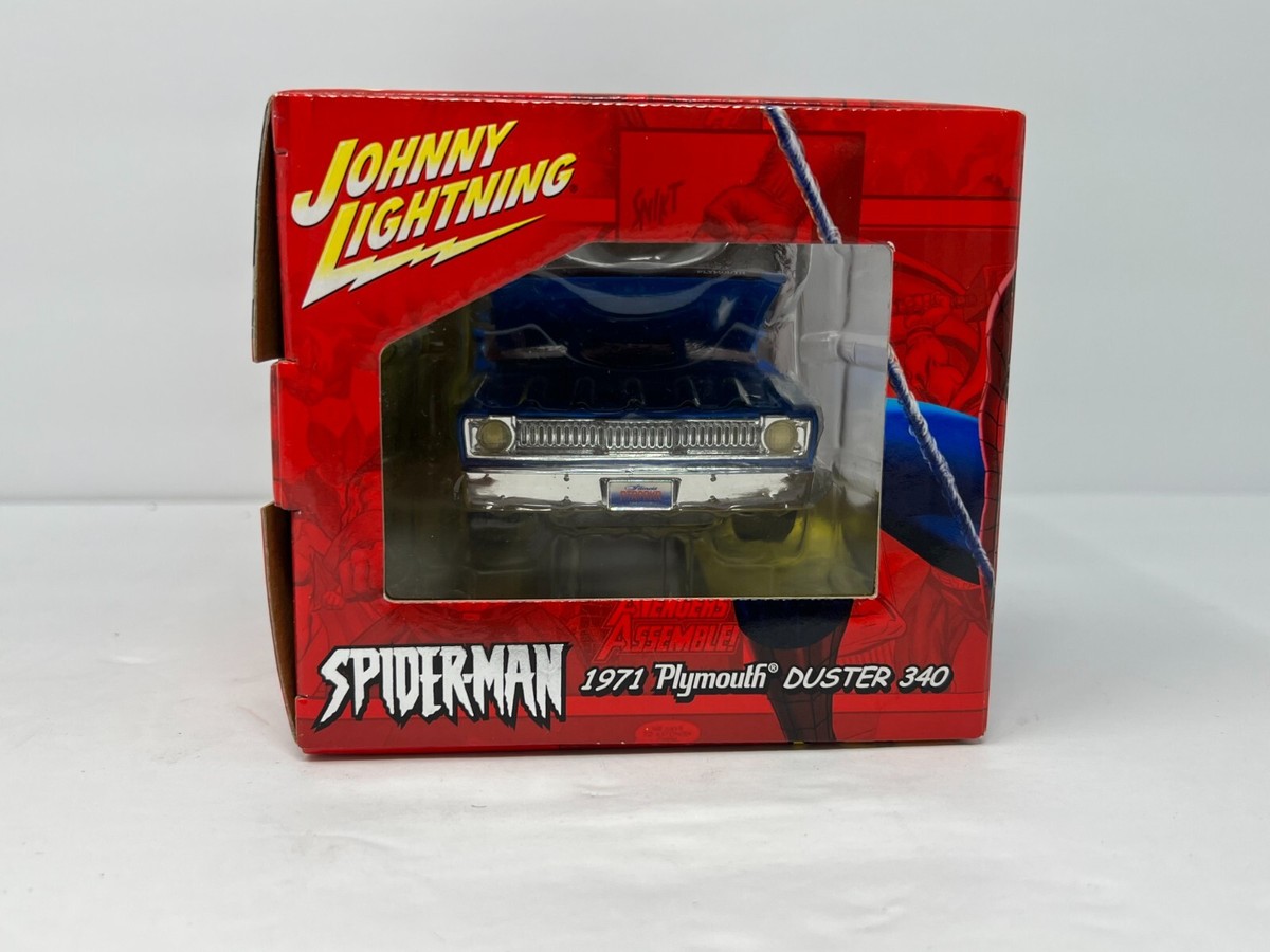 ミニカー johnny lightning marvel set of 12 Johnny Lightning 1971 Plymouth Duster 340 Marvel Spider-Man