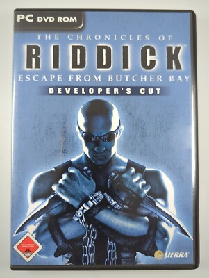 Riddick - Escape from Butcher Bay - Developer's Cut (PC) DVD - Gebr.