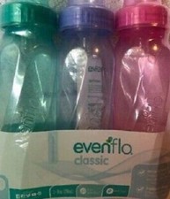 Evenflo Classic 3 Count Each Light Tint Nurser 8 Ounce Slow Flow 0-3 Months Lot