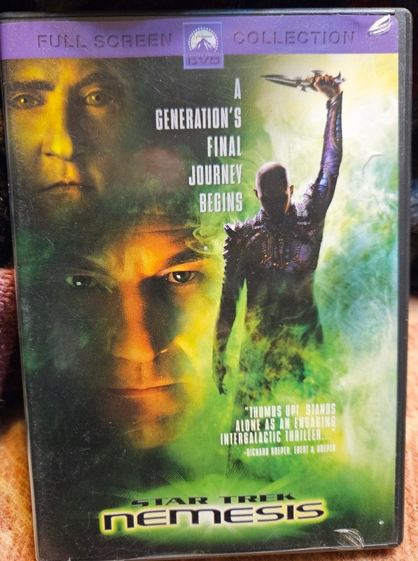 Star Trek:Nemesis (DVD, 2003, Full Screen) Estate Item As Is Condition Good Cond