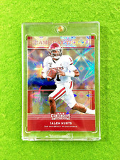 Jalen Hurts GALACTIC PRIZM ROOKIE CARD EAGLES 2020 Contenders GAME TICKET SSP RC