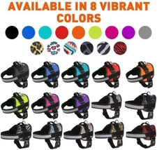 Reflective No-Pull Adjustable Pet Vest with Handle for Hiking Walking