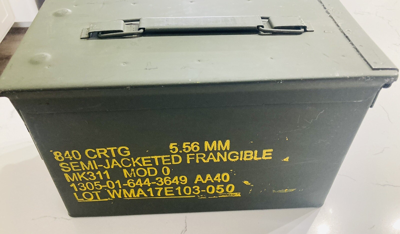 Metal Military Ammunition Box USED