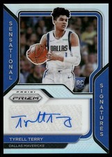 2020-21 Panini Prizm Sensational Signatures #SS-TTY Tyrell Terry Silver RC Auto