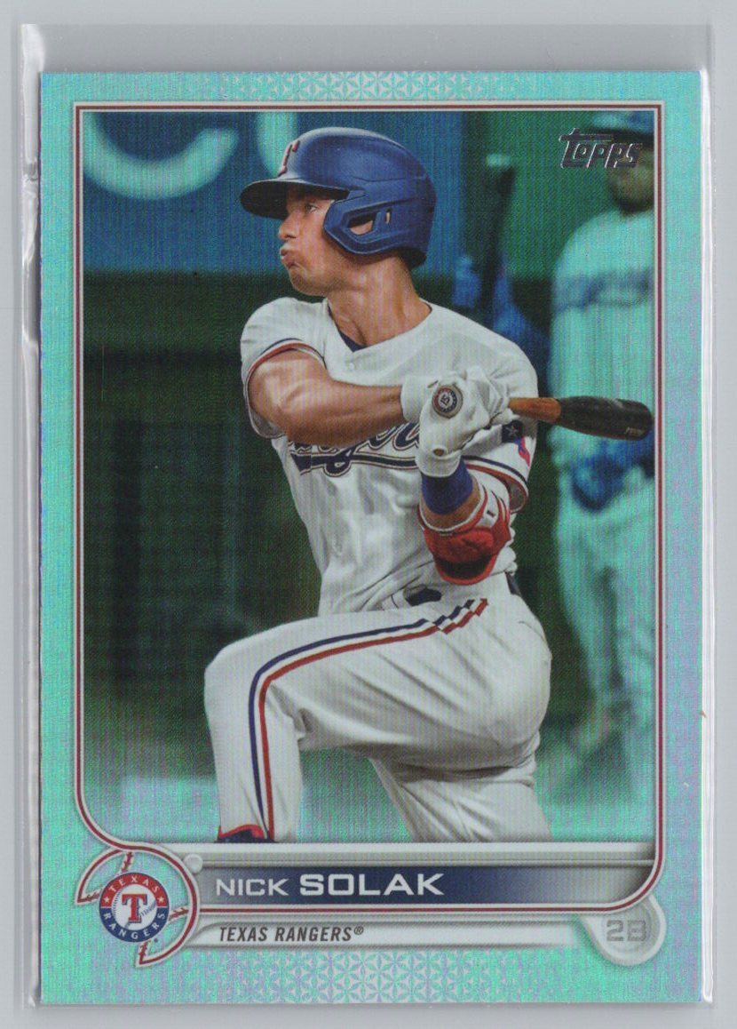 2022 Topps #172 Nick Solak Rainbow Foil