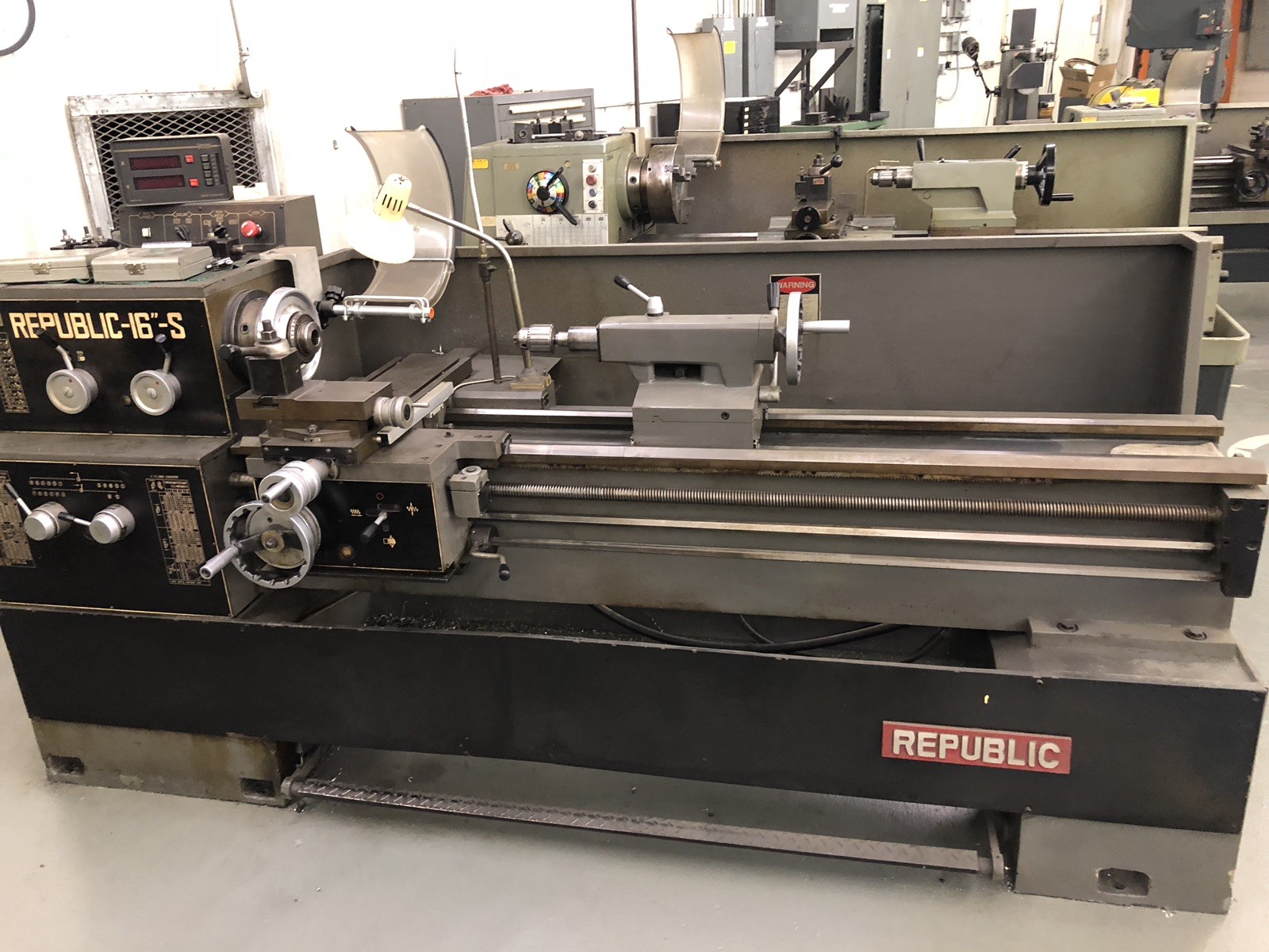 Republic 16” Tool Room Engine Lathe Metalworking eBay