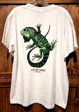 Playa Del Carmen MEXICO T-Shirt Mens 2XL Green Iguana Graphic Double Sided