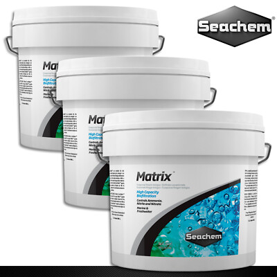 Seachem 3 x 4 l Matrix Bio-Filter Ammoniak Nitrit Nitrat  ~700 m²/l Oberfläche