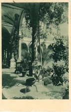 Cartolina Paesaggistica Sicilia Taormina Cortile S.Domenico Viaggiata Anno 1931