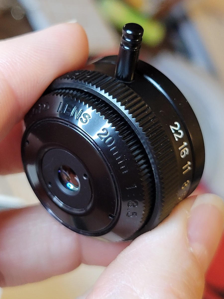 CANON MACRO PHOTO LENS 20mm F3.5 w/adaptor, case and