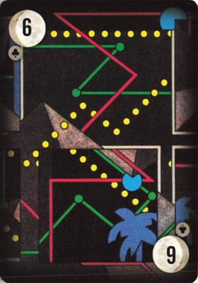 Pink Floyd Dark Side of the Moon Single Swap Playing Card 6 of Clubs