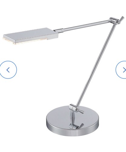 Lite Source Halotech 29-Inch LED Chrome Silver Desk Lamp Articulating Modern - Picture 2 of 21