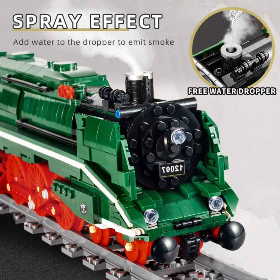 Remote Control Motorized BR18 201 German Express Train Model Building Blocks Kid - Image 3 of 4