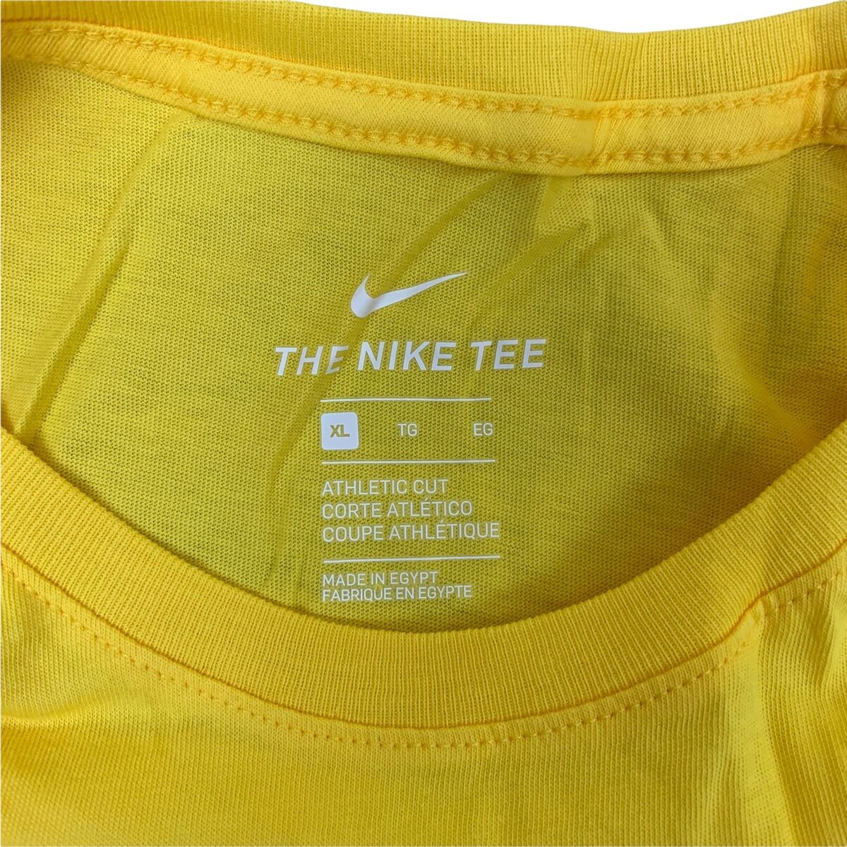 Brazil Brasileira CBF Futebol Nike Tee T-Shirt Size XL Yellow Green Soccer