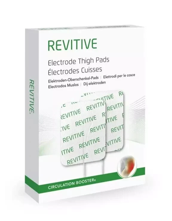 Revitive 2er Set Elektroden Oberschenkel & Knie Pads Medic Plus Knie & Coach