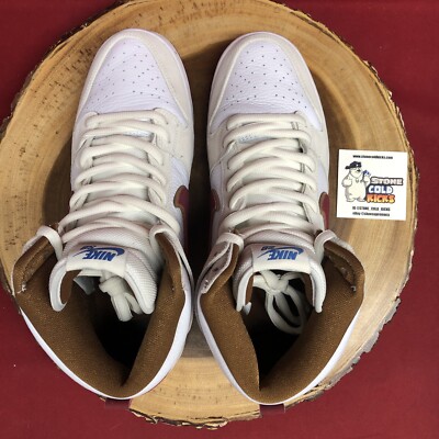 Nike SB Dunk High Pro Crimson Swoosh Sail White Size 11.5 CV9499