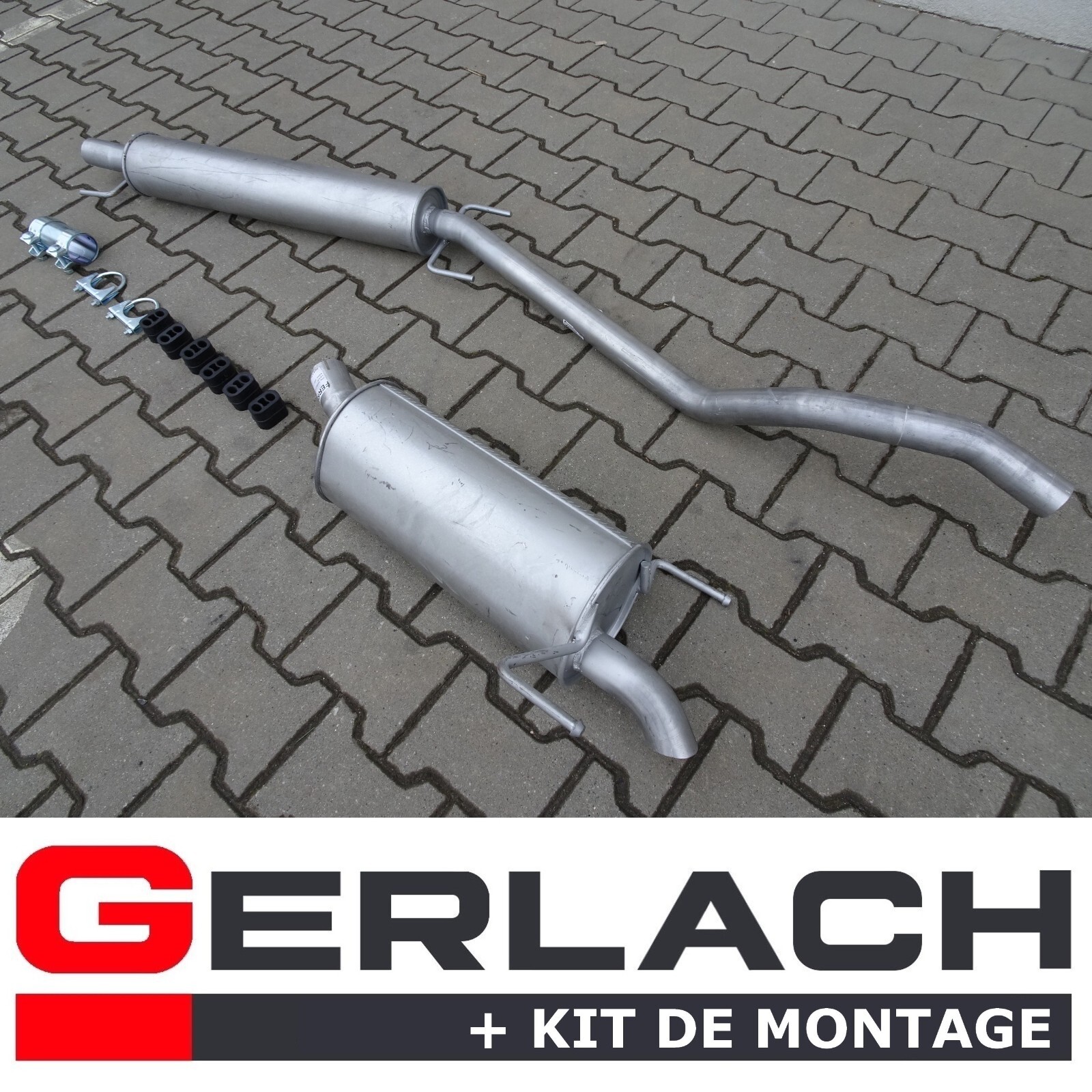 Silencieux echappement Opel Astra H 1.9 CDTi break en acier alu