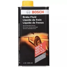 1 Quart Brake Fluid BOSCH Replaces DOT 3 DOT 4 DOT 5
