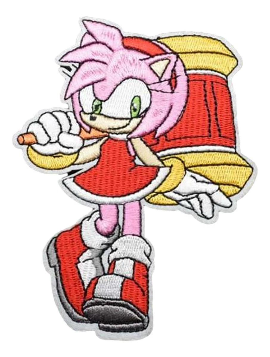 Sonic Amy Rose Pink Hedgehog Character 3.25 Tall Embroidered Patch | eBay