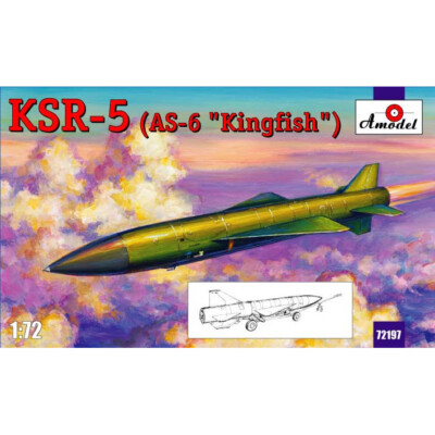 AMODEL 72197 KSR-5 (AS-6 Kingfish) long-range anti-ship missile Scale Model 1/72