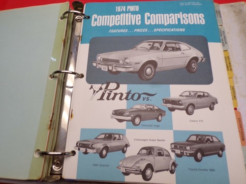 1974 FORD CAR DEALER SHOWROOM SALES FACTS ALBUM / ORIG. MUSTANG TORINO T-BIRD - Picture 7 of 11