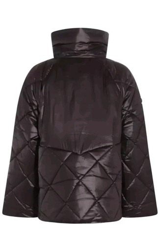 BNWT Barbour International Parade Oversized Jacket Coat Padded 16 BLACK Rrp £299 - Picture 4 of 9