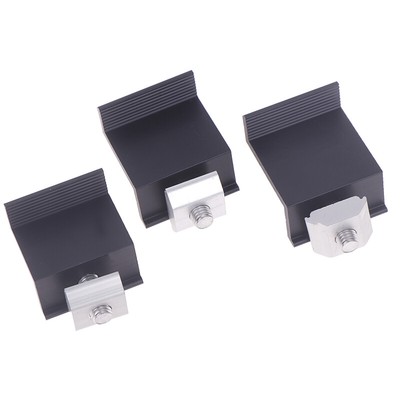 10pcs Solarpanel Montage Fixing Clamp Verstellbares Klemme PV -Panel Clip  _r1
