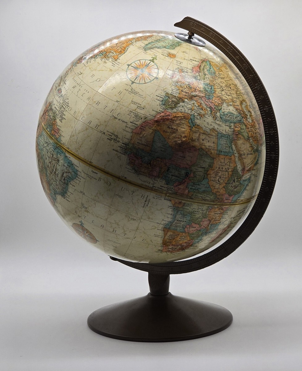 地球儀 Replogle Globes, Inc. Made in USA Vintage Replogle Globes 12