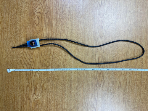 Blue and Dark Color Glass Art Deco Bolo Tie - Picture 2 of 3