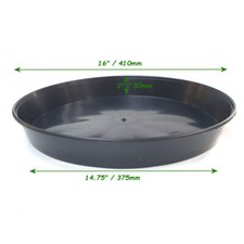 PLANT POT SAUCER 16" (40cm) Diameter Large Strong Rigid Drip Tray Tomatoes