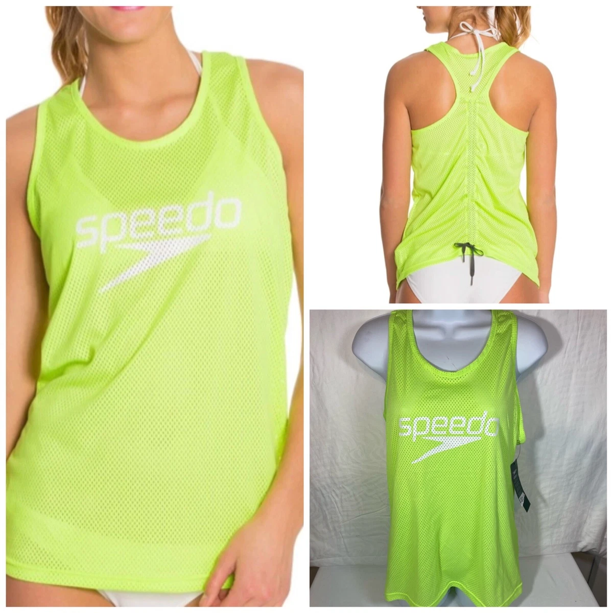 Mesh swim shop tank top
