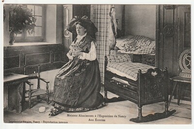 NANCY - M. & M. - CPA 54 - Ausstellung von Nancy 1909 - Elsässische Häuser Bett