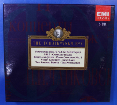 Tchaikovsky: The Tchaikovsky Box (5 CD Set, Jun-1993, CCT) With Box and Booklet